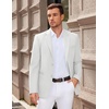 image:imageCOOFANDY Men Casual Blazer Sport Coats Slim Fit Lightweight Business Two Button Suit JacketsWhite