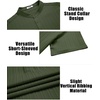 image:imageCOOFANDY Men Casual Henley Tee Shirt Short Sleeve Band Collar Summer Beach Textured TShirtArmy Green