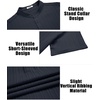 image:imageCOOFANDY Men Casual Henley Tee Shirt Short Sleeve Band Collar Summer Beach Textured TShirtNavy Blue