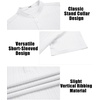 image:imageCOOFANDY Men Casual Henley Tee Shirt Short Sleeve Band Collar Summer Beach Textured TShirtWhite