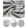 image:imageCOOFANDY Men Long Sleeve Henley Shirs Casual Basic T Shirts Soild Button Tees with PocketsLight Gray
