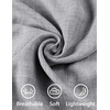 image:imageCOOFANDY Men Short Sleeve Button Down Shirts Summer Linen Textured Shirt Casual Beach Tops with PocketLight Gray