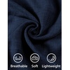 image:imageCOOFANDY Men Short Sleeve Button Down Shirts Summer Linen Textured Shirt Casual Beach Tops with PocketNavy Blue