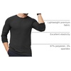 image:imageCOOFANDY Mens 2 Pack Muscle TShirt Stretch Long Sleeve Gym Workout Bodybuilding Training Tee Shirts Casual Hipster TopsAblackWhite