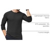 image:imageCOOFANDY Mens 2 Pack Muscle TShirt Stretch Long Sleeve Gym Workout Bodybuilding Training Tee Shirts Casual Hipster TopsBlack