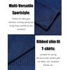 image:imageCOOFANDY Mens 2 Pack Muscle TShirt Stretch Long Sleeve Gym Workout Bodybuilding Training Tee Shirts Casual Hipster TopsBlackDark Blue