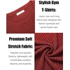 image:imageCOOFANDY Mens 2 Pack Muscle TShirt Stretch Long Sleeve Gym Workout Bodybuilding Training Tee Shirts Casual Hipster TopsBlackRed