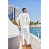 image:imageCOOFANDY Mens 2 Piece Cotton Sets Casual Long Sleeve Cuban Henley Shirt and Loose Pants Set Beach Vacation OutfitsAll White