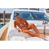 image:imageCOOFANDY Mens 2 Piece Cotton Sets Casual Long Sleeve Cuban Henley Shirt and Loose Pants Set Beach Vacation OutfitsCaramel