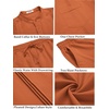 image:imageCOOFANDY Mens 2 Piece Cotton Sets Casual Long Sleeve Cuban Henley Shirt and Loose Pants Set Beach Vacation OutfitsCaramel