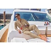 image:imageCOOFANDY Mens 2 Piece Cotton Sets Casual Long Sleeve Cuban Henley Shirt and Loose Pants Set Beach Vacation OutfitsKhaki