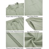 image:imageCOOFANDY Mens 2 Piece Cotton Sets Casual Long Sleeve Cuban Henley Shirt and Loose Pants Set Beach Vacation OutfitsLight Green