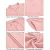 image:imageCOOFANDY Mens 2 Piece Cotton Sets Casual Long Sleeve Cuban Henley Shirt and Loose Pants Set Beach Vacation OutfitsPink