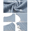 image:imageCOOFANDY Mens 2 Piece Outfits Beach Knit Jacquard Sleeveless Shirt and Shorts Sets Summer Athletic Vacation SetLight Blue