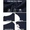 image:imageCOOFANDY Mens 2 Piece Outfits Beach Knit Jacquard Sleeveless Shirt and Shorts Sets Summer Athletic Vacation SetNavy Blue
