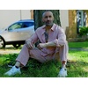 image:imageCOOFANDY Mens 2 Piece Outfits Long Sleeve Button Down Cuban Shirt and Pants Set Summer Beach SetsPink
