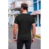 image:imageCOOFANDY Mens 3 Pack Workout T Shirts Short Sleeve Gym Bodybuilding Muscle Shirt Base Layer Fitness Tee TopsAmerican Flag Black