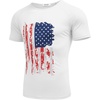 image:imageCOOFANDY Mens 3 Pack Workout T Shirts Short Sleeve Gym Bodybuilding Muscle Shirt Base Layer Fitness Tee TopsAmerican Flag White