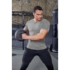 image:imageCOOFANDY Mens 3 Pack Workout T Shirts Short Sleeve Gym Bodybuilding Muscle Shirt Base Layer Fitness Tee TopsGrey