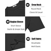 image:imageCOOFANDY Mens 3 Pack Workout T Shirts Short Sleeve Gym Bodybuilding Muscle Shirt Base Layer Fitness Tee TopsNblackBlackBlack
