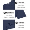 image:imageCOOFANDY Mens 3 Pack Workout T Shirts Short Sleeve Gym Bodybuilding Muscle Shirt Base Layer Fitness Tee TopsNblackNavy BlueArmy Green