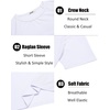 image:imageCOOFANDY Mens 3 Pack Workout T Shirts Short Sleeve Gym Bodybuilding Muscle Shirt Base Layer Fitness Tee TopsNwhiteWhiteWhite