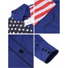 image:imageCOOFANDY Mens American Flag Button Down Shirts Western Cowboy Shirt Slim Fit Patriotic Long Sleeve ShirtBlue