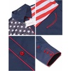 image:imageCOOFANDY Mens American Flag Button Down Shirts Western Cowboy Shirt Slim Fit Patriotic Long Sleeve ShirtNavy Blue