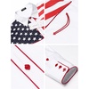 image:imageCOOFANDY Mens American Flag Button Down Shirts Western Cowboy Shirt Slim Fit Patriotic Long Sleeve ShirtWhite