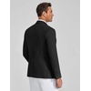 image:imageCOOFANDY Mens Blazer Business Casual One Button Lightweight Sport Coat Solid Knit Suit JacketBlack