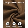 image:imageCOOFANDY Mens Blazer Business Casual One Button Lightweight Sport Coat Solid Knit Suit JacketBrown