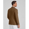 image:imageCOOFANDY Mens Blazer Business Casual One Button Lightweight Sport Coat Solid Knit Suit JacketBrown