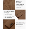 image:imageCOOFANDY Mens Blazer Business Casual One Button Lightweight Sport Coat Solid Knit Suit JacketBrown