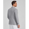 image:imageCOOFANDY Mens Blazer Business Casual One Button Lightweight Sport Coat Solid Knit Suit JacketLight Grey