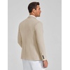 image:imageCOOFANDY Mens Blazer Business Casual One Button Lightweight Sport Coat Solid Knit Suit JacketLight Khaki
