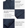 image:imageCOOFANDY Mens Blazer Business Casual One Button Lightweight Sport Coat Solid Knit Suit JacketNavy Blue