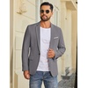 image:imageCOOFANDY Mens Blazer Casual Sport Coats and Blazers Lightweight One Button Suit JacketGray