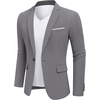 image:imageCOOFANDY Mens Blazer Casual Sport Coats and Blazers Lightweight One Button Suit JacketGray