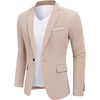image:imageCOOFANDY Mens Blazer Casual Sport Coats and Blazers Lightweight One Button Suit JacketKhaki