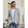 image:imageCOOFANDY Mens Blazer Casual Sport Coats and Blazers Lightweight One Button Suit JacketLight Gray