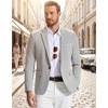 image:imageCOOFANDY Mens Blazer Casual Sport Coats and Blazers Lightweight One Button Suit JacketLight Gray
