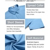 image:imageCOOFANDY Mens Button Down Shirt Short Sleeve Casual Shirt for Men Summer Business Casual Dress ShirtBlue