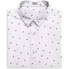 image:imageCOOFANDY Mens Button Down Shirt Short Sleeve Casual Shirt for Men Summer Business Casual Dress ShirtBlue Sharkwhite
