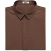 image:imageCOOFANDY Mens Button Down Shirt Short Sleeve Casual Shirt for Men Summer Business Casual Dress ShirtBrown