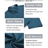 image:imageCOOFANDY Mens Button Down Shirt Short Sleeve Casual Shirt for Men Summer Business Casual Dress ShirtDenim Blue