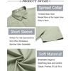 image:imageCOOFANDY Mens Button Down Shirt Short Sleeve Casual Shirt for Men Summer Business Casual Dress ShirtLight Green