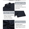 image:imageCOOFANDY Mens Button Down Shirt Short Sleeve Casual Shirt for Men Summer Business Casual Dress ShirtNavy Blue