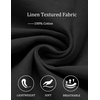 image:imageCOOFANDY Mens Button Down Shirt Short Sleeve Casual Stylish Cotton Shirts Linen Textured Summer Beach Wedding ShirtBlack