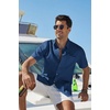image:imageCOOFANDY Mens Button Down Shirt Short Sleeve Cotton Casual Summer Shirts Beach Vacation Linen Shirts for MenDenim Blue