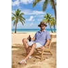 image:imageCOOFANDY Mens Button Down Shirts Short Sleeve Casual Shirt Summer Beach Textured ShirtsDark Blue
